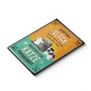 LANOLU Kühlschrankmagnete lustig- Glück, Katze - Geschenke für Katzenliebhaber- lustige Magnete mit Sprüchen und witzigen Motiven 8x5,5cm