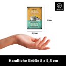 LANOLU Kühlschrankmagnete lustig- Glück, Katze - Geschenke für Katzenliebhaber- lustige Magnete mit Sprüchen und witzigen Motiven 8x5,5cm