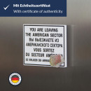 Kühlschrankmagnet ORIGINAL Berliner Mauerstein "You Are Leaving"