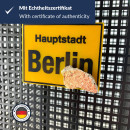 Magnet Berliner Mauerstein "Ortsschild" |...