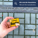 Magnet Berliner Mauerstein "Ortsschild" | Handarbeit aus Berliner Manufaktur