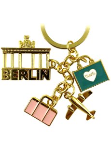 United1871 Schlüsselanhänger Berlin Travel Charms, Metall gold