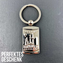 United1871 Schlüsselanhänger Berlin Geschenk Metall Rechteck silber
