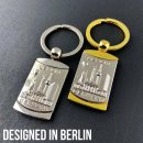 United1871 Schlüsselanhänger Berlin Geschenk Metall Rechteck silber