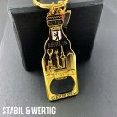 United1871 Schlüsselanhänger Flaschenöffner BEER Berlin Metall gold