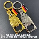 United1871 Schlüsselanhänger Flaschenöffner BEER Berlin Metall silber