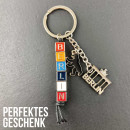 United1871 Schlüsselanhänger Berlin Buchstaben aus Metall bunt silber