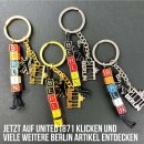 United1871 Schlüsselanhänger Berlin Buchstaben aus Metall bunt silber