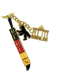 United1871 Schlüsselanhänger Berlin Buchstaben aus Metall GER gold