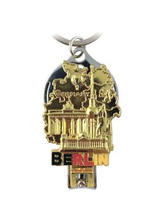 United1871 Schlüsselanhänger Nagelknipser und Flascheöffner Berlin Geschenk gold