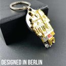 United1871 Schlüsselanhänger Nagelknipser und Flascheöffner Berlin Geschenk gold