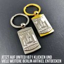 United1871 Schlüsselanhänger Berlin Geschenk Metall Rechteck gold