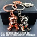 United1871 Schlüsselanhänger Berlin Bär aus Metall rosé