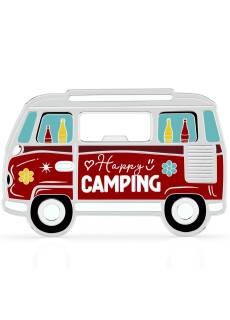 LANOLU Magnet Flaschenöffner Campingbus "Happy Camping"