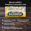 LANOLU Kordelschild Balkonien 16x32cm