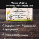 LANOLU Kordelschild Willkommen watschel rein 16x32cm