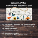 LANOLU Blechschild Herzlich Willkommen 16x32cm