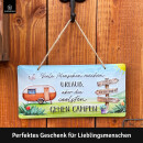 LANOLU Kordelschild die coolsten Menschen gehen campen...