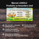 LANOLU Kordelschild die coolsten Menschen gehen campen 16x32cm