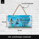 LANOLU Kodelschild Das größte Geschenk ist gemeinsame Zeit 16x32cm