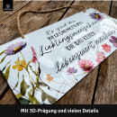 LANOLU Kordelschild Begegnungen mit Lieblingsmenschen 16x32cm