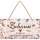 LANOLU Kordelschild Zuhause ist dort, wo gelacht, gelebt & geliebt wird 16x32cm