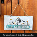 LANOLU Kordelschild Villa Kunterbunt 16x32cm