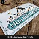 LANOLU Kordelschild Villa Kunterbunt 16x32cm