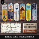 LANOLU Thermometer Lieblingsplatz 8x28cm
