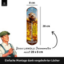 LANOLU Thermometer ab hier lächeln - Igel 8x28cm