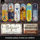 LANOLU Thermometer ab hier lächeln - Igel 8x28cm