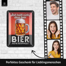 LANOLU Blechschilder retro Bier Bar Deko, Metallschilder...