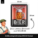 LANOLU Blechschilder retro Bier Bar Deko, Metallschilder mit Spruch für Partyraum, Küche, Bardeko, Cocktail Schild als Geschenk 15x20cm