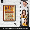LANOLU Retro Blechschild Dart, Bar, Kneipen und Partykeller Dekoration, Irish Pub Deko Geschenk Männer, Darts Metallschild 15x20cm