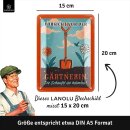 LANOLU Retro Blechschild Vorsicht vor der Gärtnerin Blechschilder Garten mit Sprüchen als Gärtner Geschenke, 15x20cm
