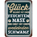 LANOLU Retro Blechschild Hunderegeln, Hundeschilder,...