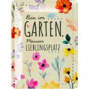 LANOLU Retro Blechschild Ab hier lächeln,...