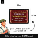 LANOLU Retro Blechschilder, vintage Metallschilder mit...