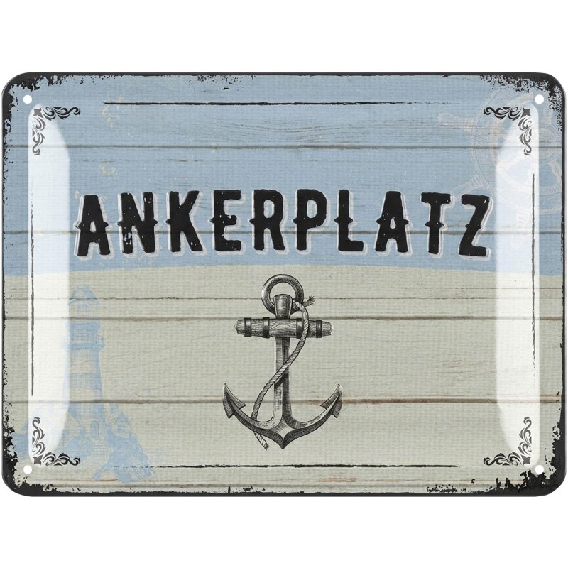 Vintage Oktopus Blechschild – 20,3 X 30,5 Cm, Metall – Retro Dekoration Für Bad, Wohnzimmer Oder Als Geschenk