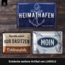 Blechschild retro Ankerplatz - maritime Anker Deko für Garten und Küche - Einweihungsgeschenk Wohnung Heimatplatz 15x20cm