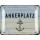 Blechschild retro Ankerplatz - maritime Anker Deko für Garten und Küche - Einweihungsgeschenk Wohnung Heimatplatz 15x20cm
