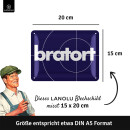 LANOLU Retro Blechschilder BRATORT, BBQ Grill Retro Deko,...