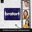 LANOLU Retro Blechschilder BRATORT, BBQ Grill Retro Deko, Grillplatz Schild Garten, Geschenk für Papas Grillecke Schilder mit Sprüchen 15x20cm