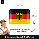 Retro Blechschild Deutschland Deutschlandflagge, Nostalgie DDR, Berlin Souvenirs, DDR Geschenk, Ossi Geschenke, DDR Deko, vintage Metallschild 15x20cm