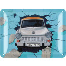 LANOLU retro Blechschild Trabi, Trabant Geschenk, Berlin...