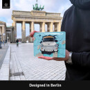 LANOLU retro Blechschild Trabi, Trabant Geschenk, Berlin Souvenirs, DDR Geschenk, Ossi Geschenke, DDR Deko, vintage Metallschild 15x20cm