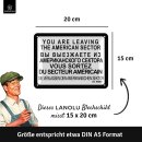 Nostalgie DDR Blechschild retro - You Are Leaving the...