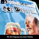LANOLU Retro Blechschild Die Beine schwer der Weg so weit 20x30cm