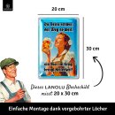 LANOLU Retro Blechschild Die Beine schwer der Weg so weit 20x30cm