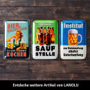LANOLU Retro Blechschild Die Beine schwer der Weg so weit 20x30cm
